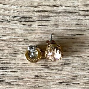 Stella & Dot Rose colored stone Stud Earrings